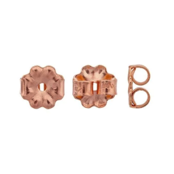 14K Rose Gold Filled Medium Weight Ear Nuts - 5 pairs