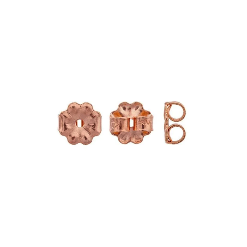 14K Rose Gold Filled Medium Weight Ear Nuts - 5 pairs