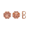 14K Rose Gold Filled Medium Weight Ear Nuts - 5 pairs