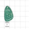 Russian Amazonite Cabochon - 29x17x7mm Sold Individually