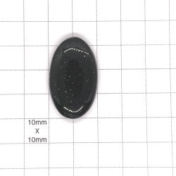 Green Goldstone Oval Cabochon - 34x20x6mm Sold Individually