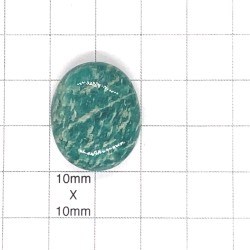 Russian Amazonite Cabochon - 24x20x8mm Sold Individually