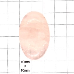 Rose Quartz Oval Cabochon - 41x26x9mm Sold Individually