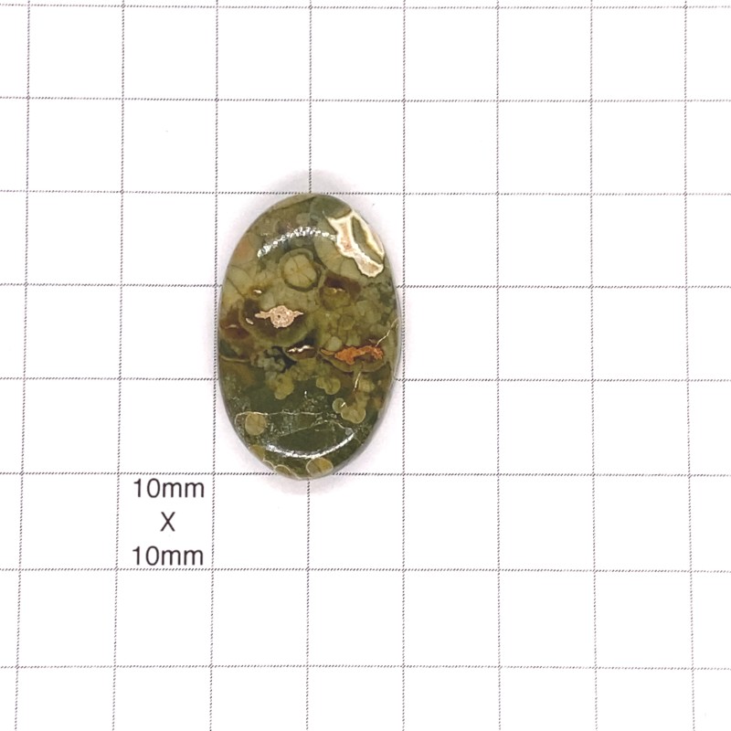 Rhyolite Oval Cabochon - 31x20x6mm Sold Individually