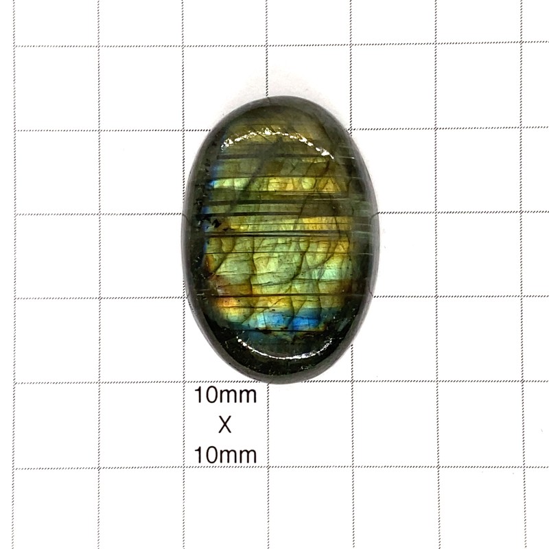 Labradorite Oval Cabochon - 34x23X8mm Sold Individually Labradorite Oval Cabochon - 34x23X8mm Sold Individually