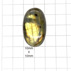 Labradorite Oval Cabochon - 36x21x9mm Sold Individually Angled