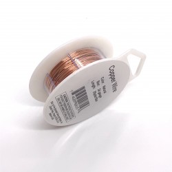 Faulty - 24 Gauge Round Natural Copper Wire - 18 Metres