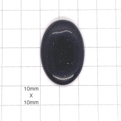 Blue Goldstone Cabochons - Pack of 2