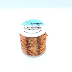 18 Gauge Round Dead Soft Copper Wire - 60 Metres Parawire