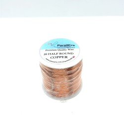20 gauge Half Round Dead Soft Copper wire - 190 Metres Parawire