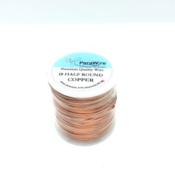 18 gauge Half Round Dead Soft Copper wire - 95 Metres Parawire