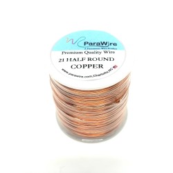 21 gauge Half Round Dead Soft Copper wire - 250 Metres Parawire