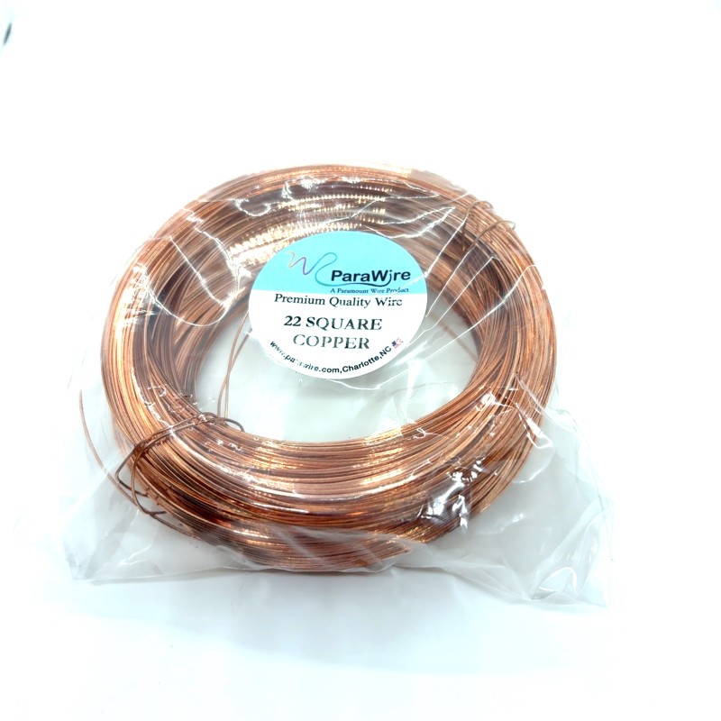 22 Gauge Square Dead Soft Copper Wire - 120 Metres Parawire