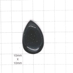 Green Goldstone Teardrop Cabochon - 31x20x6mm Sold Individually