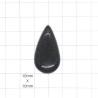 Green Goldstone Teardrop Cabochons - Pack of 2 - stone 2