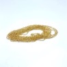 Oval Cable 2.5mm Brass Chain with Gold Plating - 3 Metres