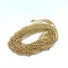 Curb 3.4mm Brass Chain with Gold Plating - 3 Metres