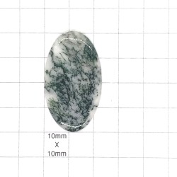 Tree Agate Oval Cabochon - 41x23x3mm Sold Individually