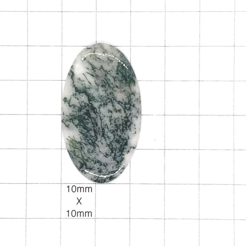 Tree Agate Oval Cabochon - 41x23x3mm Sold Individually