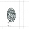 Tree Agate Oval Cabochon - 35x22x5mm Sold Individually