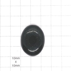 Green Goldstone Cabochon - 31x24x7mm Sold Individually
