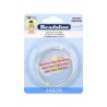 Beadalon 18ga Half Round Silver Plated Copper Wire - 2 Metres