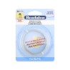 Beadalon 22ga Half Round Silver Plated Copper Wire - 5 Metres