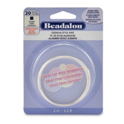 Beadalon 20ga Square Silver Plated Copper Wire - 2 Metres