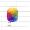 Rainbow Quartz Cabochon - 28x23x7mm Sold Individually