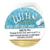 BeadSmith 20ga Round Gold Coloured Silver Plated Copper Wire - 5.4 Metres