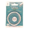 BeadSmith 21ga Half Round Silver Plated Copper Wire - 3.6 Metres