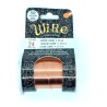 BeadSmith 24ga Round Half Hard Natural Copper Wire with Anti Tarnish Coating - 27 Metres