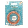 BeadSmith 18ga Half Round Natural Copper Wire with Anti Tarnish Coating - 6.4 Metres