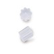 Rubber Ear Nuts Clear - 100 Pack