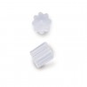 Rubber Ear Nuts Clear - 144 Pack